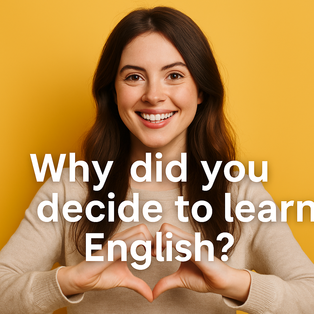Why Did You Decide To Learn English?