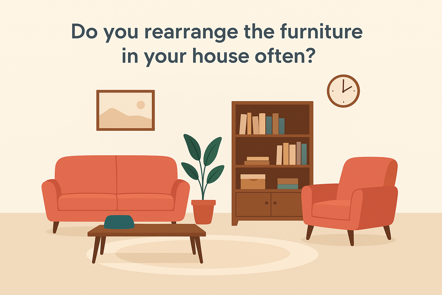 🇺🇸 Do You Rearrange Your Furniture in Your House Often? (🟢 Intermediate)